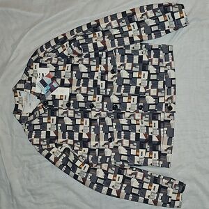 Zara x Erin Wilson Geometric Jacket Medium